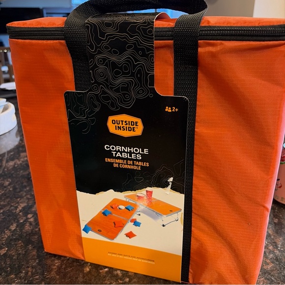 Outside Inside Other - Orange Cornhole Tables